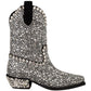 Dolce & Gabbana Crystal-Embellished Black Suede Boots