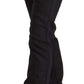 Costume National Sleek Mid-Waist Slim-Fit Black Jeans