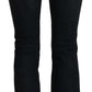 John Galliano Chic Dark Blue Boot Cut Designer Jeans