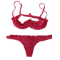 Ermanno Scervino Chic Dark Pink Lace Cotton Lingerie Set