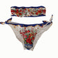 Dolce & Gabbana Elegant Floral Bandeau Bikini Set