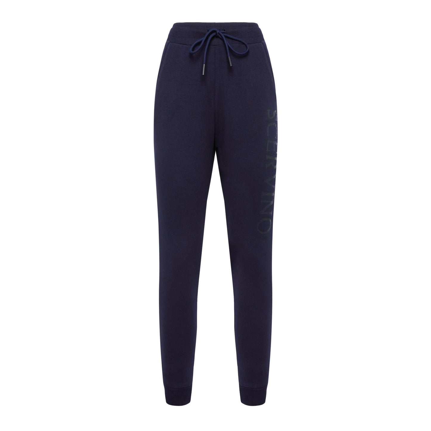 Scervino Street Elegant Stretch Cotton Trousers in Chic Blue