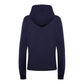 Scervino Street Elegant Blue Hooded Cotton Sweatshirt with Strass Logo