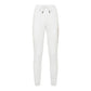 Scervino Street Elegant White Stretch Trousers with Strass Logo