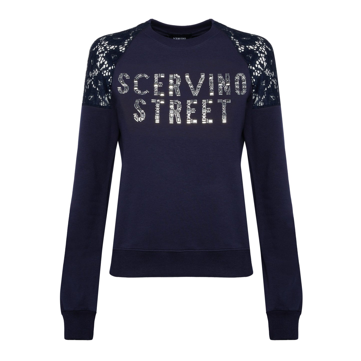 Scervino Street Blue Cotton Women Sweater