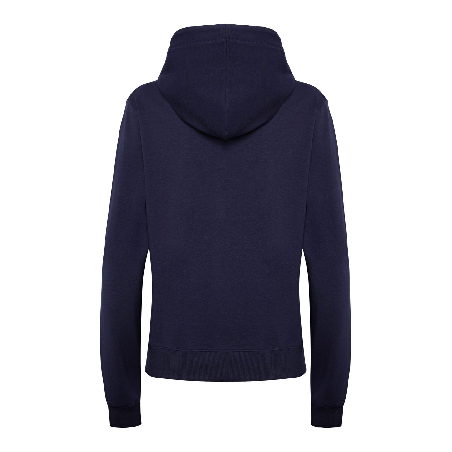 Scervino Street Elegant Blue Strass Logo Hooded Sweatshirt