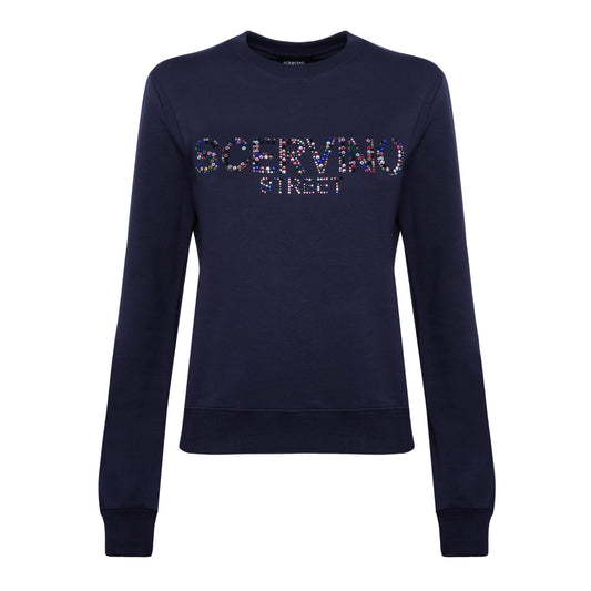 Scervino Street Blue Cotton Women Sweater