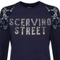 Scervino Street Blue Cotton Women Sweater