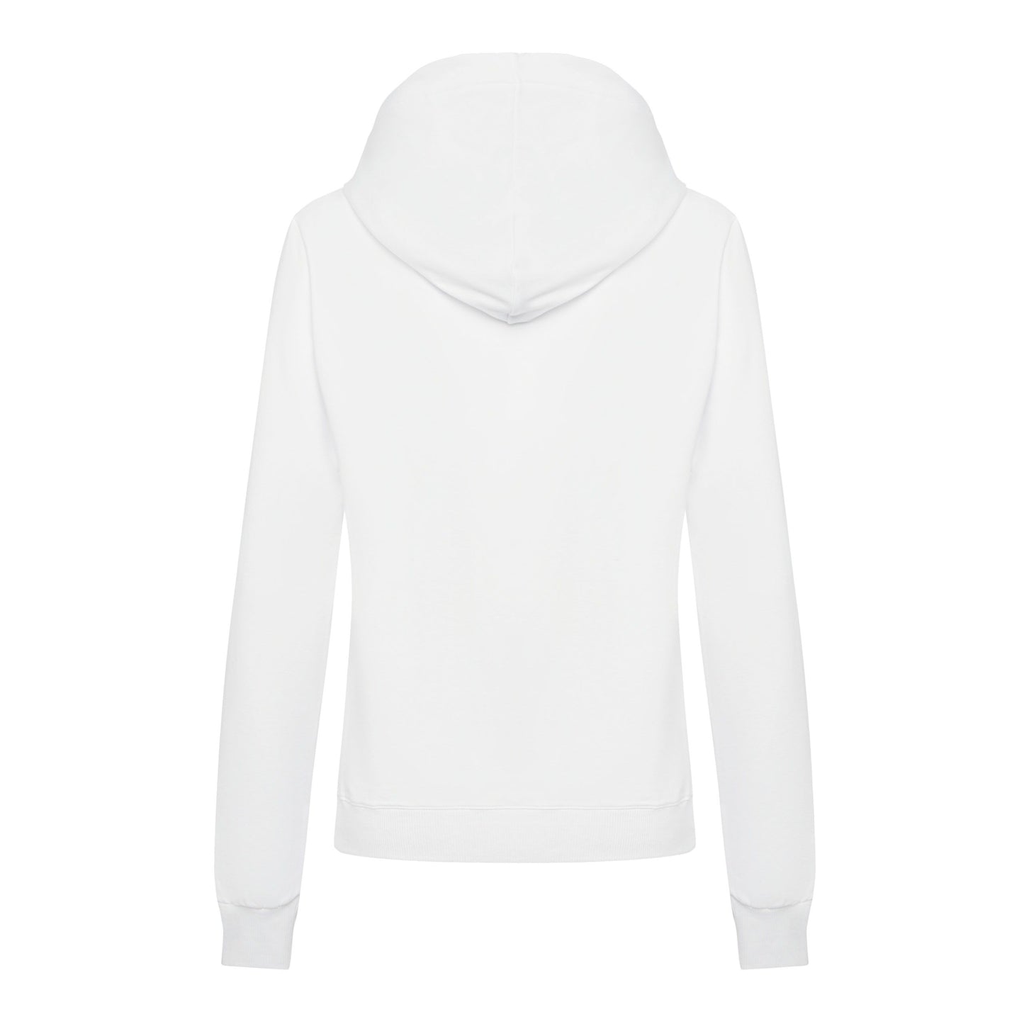 Scervino Street Elegant White Hooded Sweatshirt - Embossed Logo