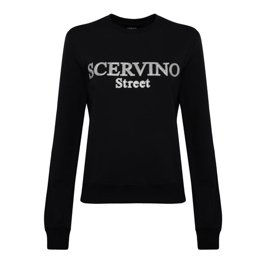 Scervino Street Black Cotton Women Sweater