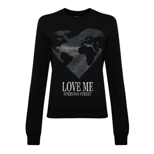 Scervino Street Black Cotton Women Sweater