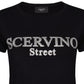 Scervino Street Black Cotton Women T-Shirt