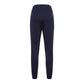 Scervino Street Elegant Blue Stretch Trousers with Strass Logo