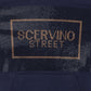 Scervino Street Elegant Blue Hooded Sweatshirt with Strass Logo