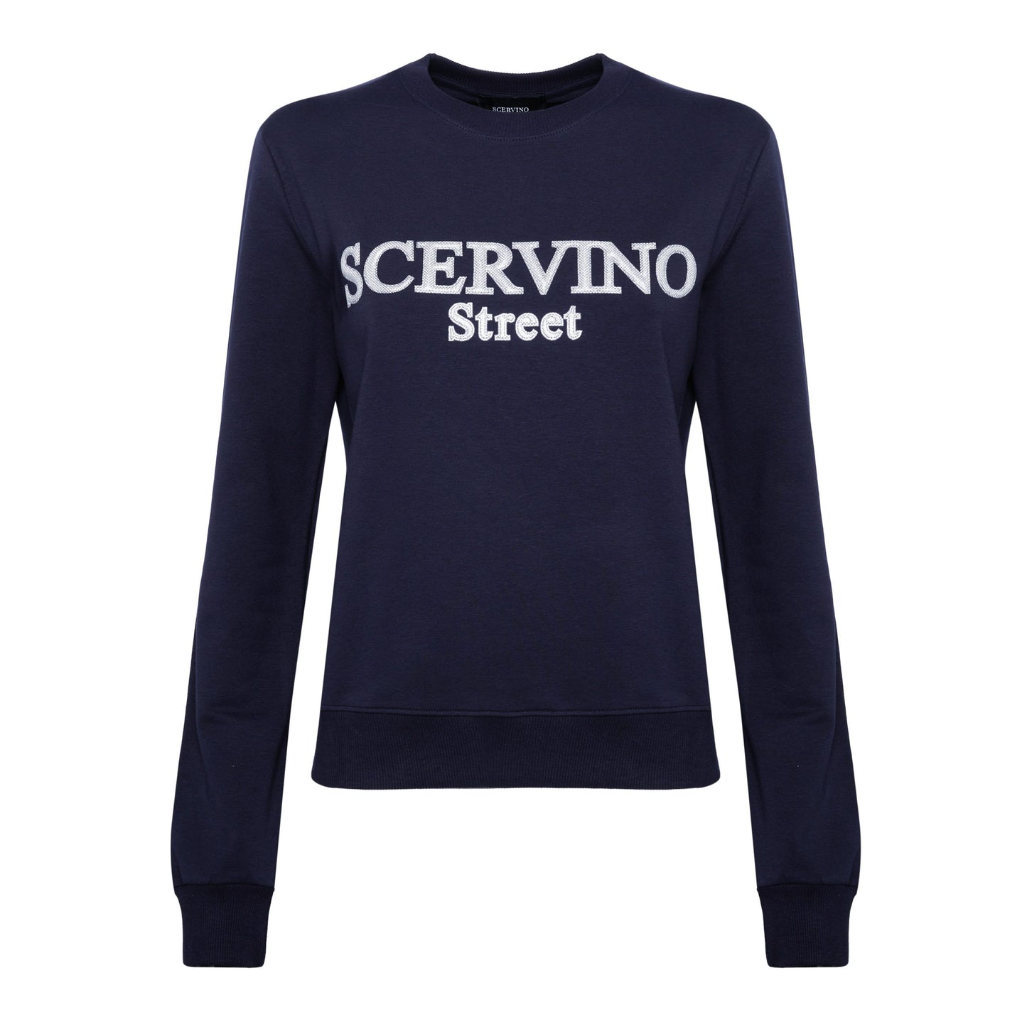 Scervino Street Blue Cotton Women Sweater