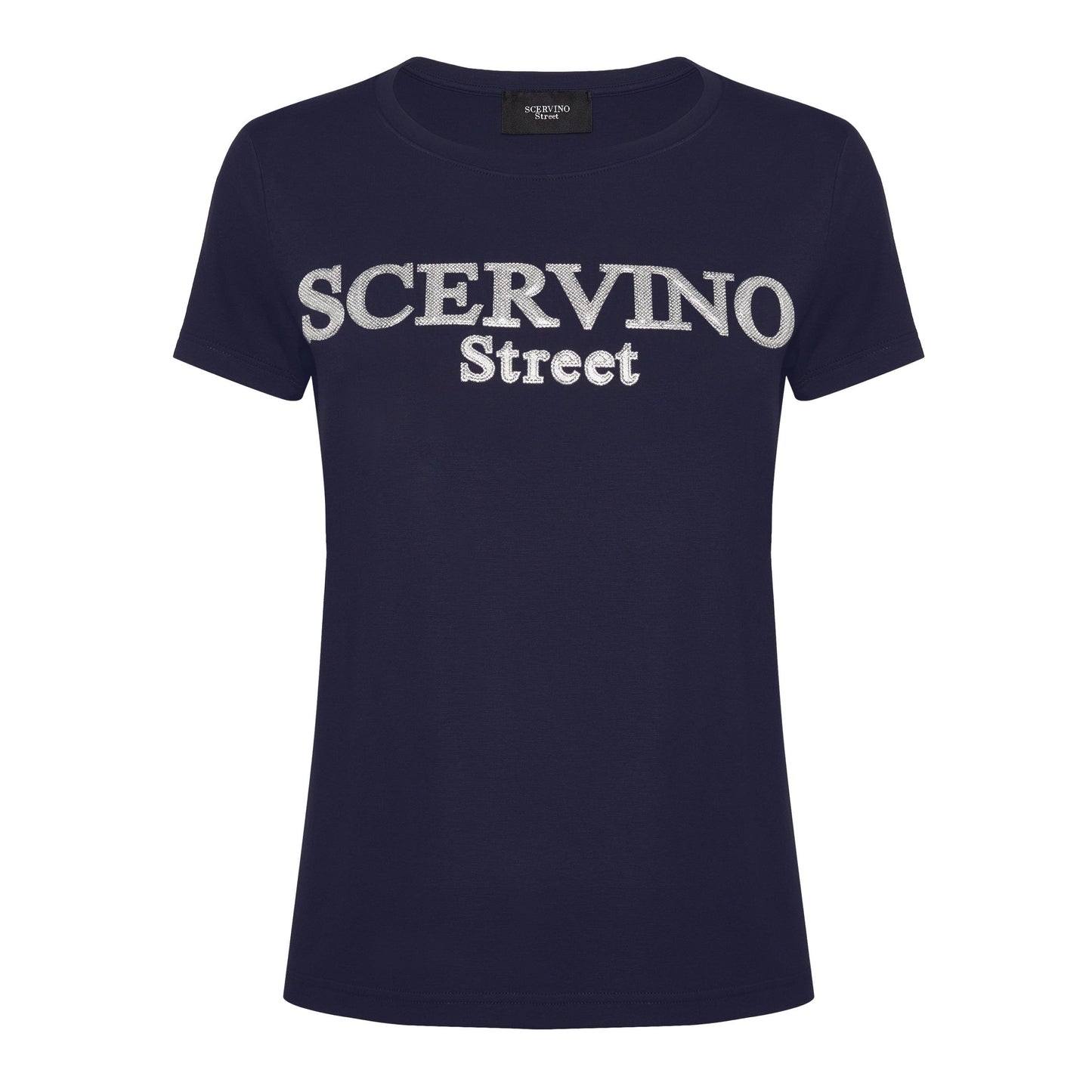 Scervino Street Blue Cotton Women T-Shirt