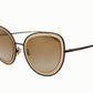 Dolce & Gabbana Elegant Lace Pattern Metal Sunglasses