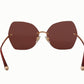 Dolce & Gabbana Elegant Gold-Toned UV Protection Sunglasses