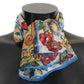 Dolce & Gabbana Elegant Majolica Print Silk Scarf