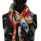 Dolce & Gabbana Elegant Floral Modal-Cashmere Scarf