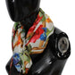 Dolce & Gabbana Elegant Floral Modal-Cashmere Scarf