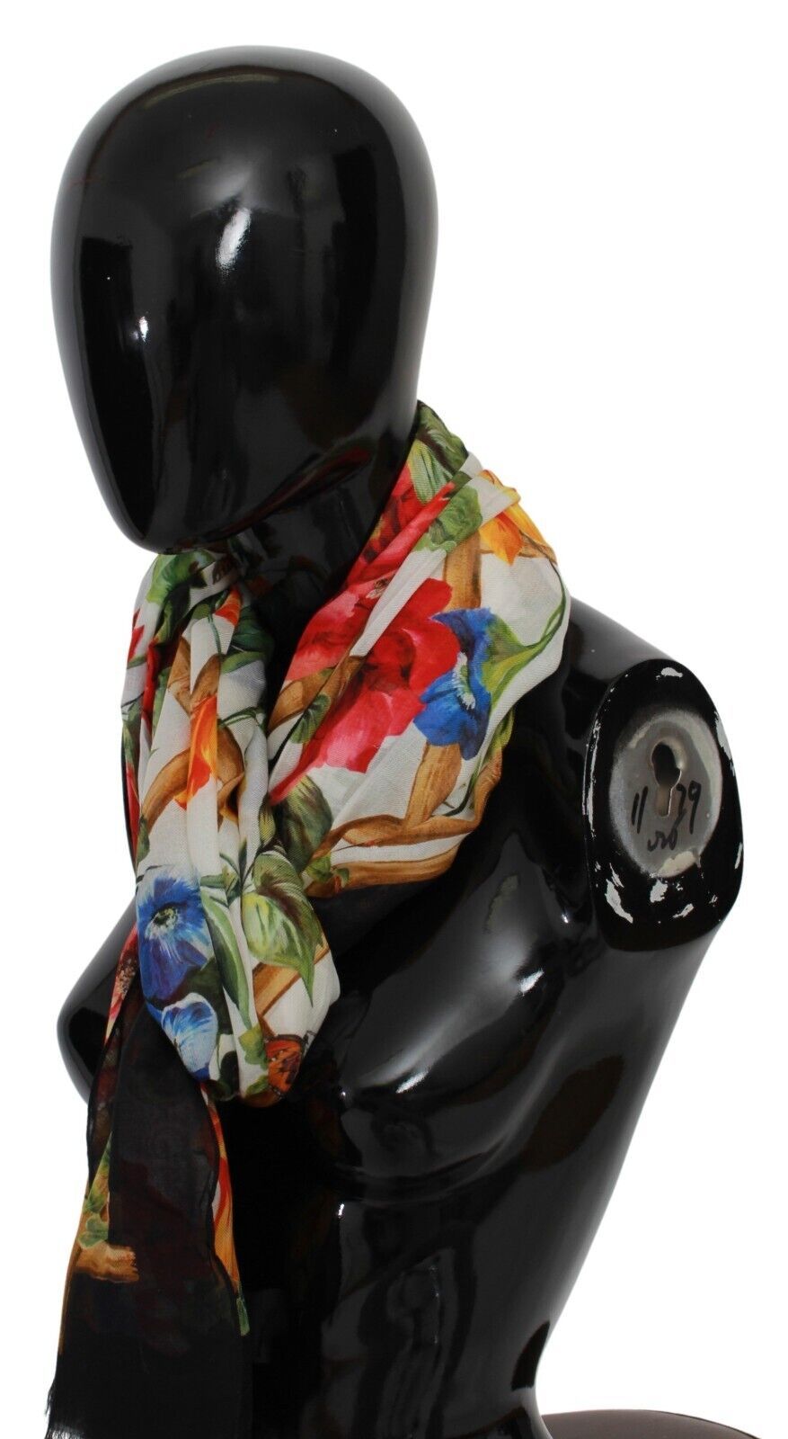 Dolce & Gabbana Elegant Floral Modal-Cashmere Scarf