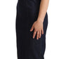 Dolce & Gabbana Elegant Dark Blue Denim Midi Sheath Dress