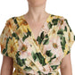 Dolce & Gabbana Elegant Silk Floral Mini Wrap Dress