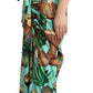 Dolce & Gabbana Silk Drum Print Maxi Wrap Elegance