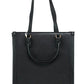 Tory Burch Blake Black Medium Pebbled Leather Shopping Tote Bag Handbag