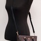 COACH Alice Small Brown Black Crossgrain Leather Satchel Crossbody Bag