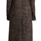 Dolce & Gabbana Elegant Brown Double-Breasted Trench Coat