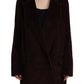 Dolce & Gabbana Elegant Burgundy Double-Breasted Trench Coat