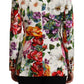 Dolce & Gabbana Elegant Floral Stretch Cotton Blazer Jacket