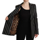 Dolce & Gabbana Elegant Striped Wool Stretch Jacket