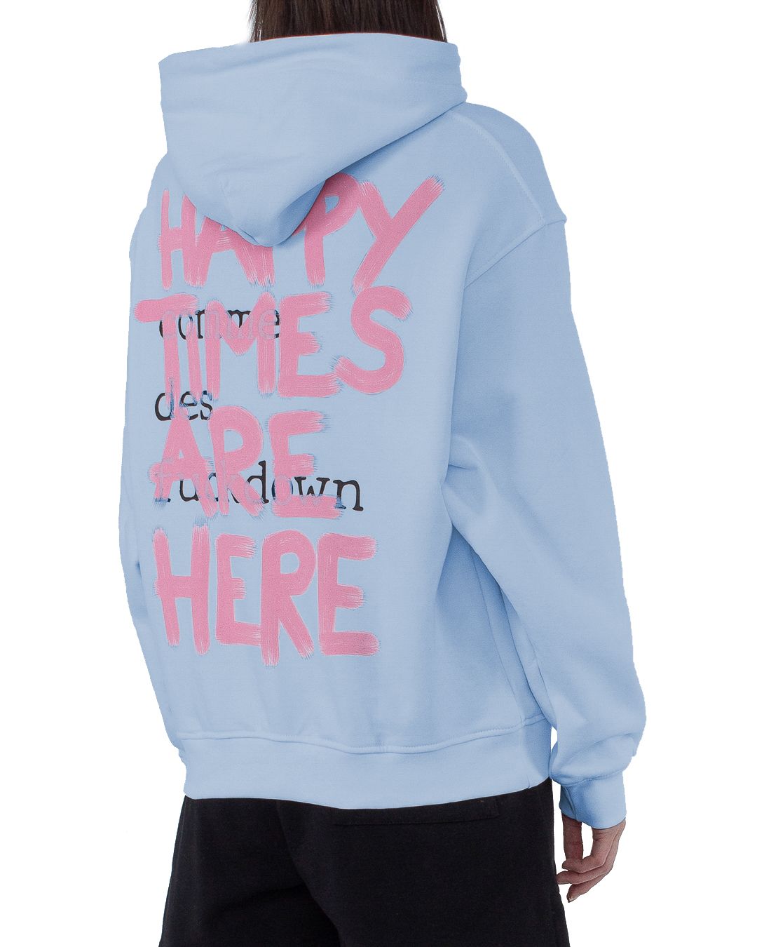 Comme Des Fuckdown Light Blue Cotton Women Sweater