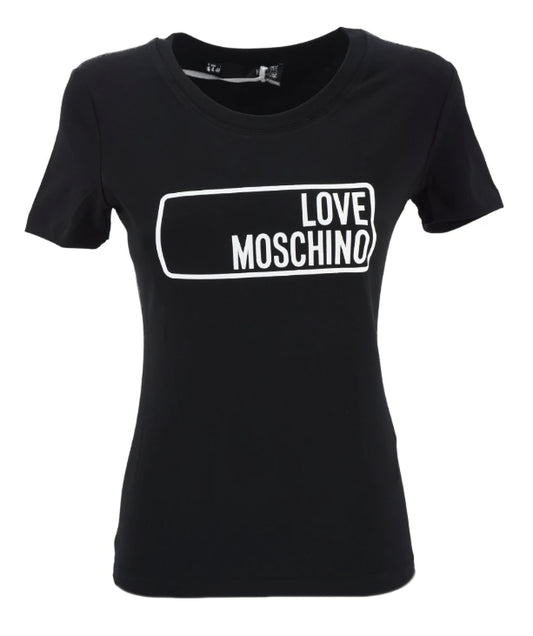 Love Moschino Black Cotton Women T-Shirt