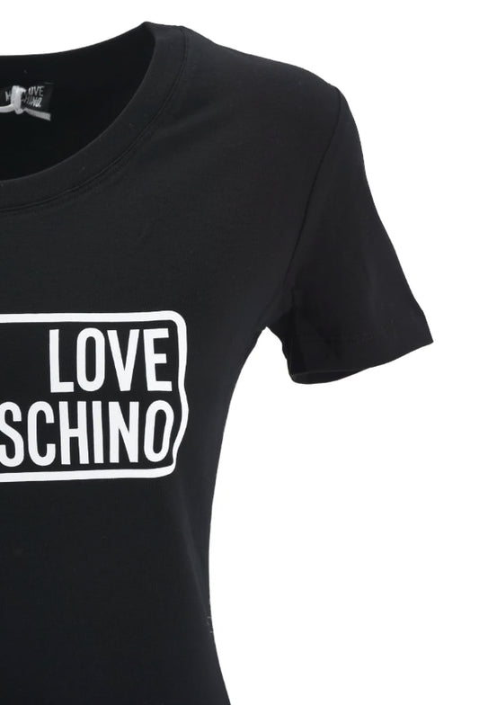 Love Moschino Black Cotton Women T-Shirt