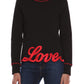 Love Moschino Black Cotton Women Sweater