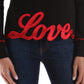 Love Moschino Black Cotton Women Sweater