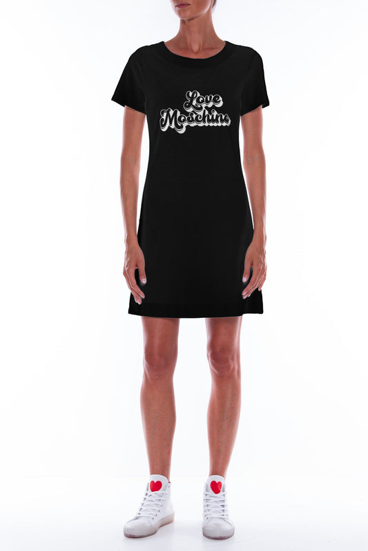 Love Moschino Black Cotton Women Dress