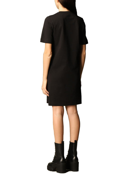 Love Moschino Black Cotton Women Dress