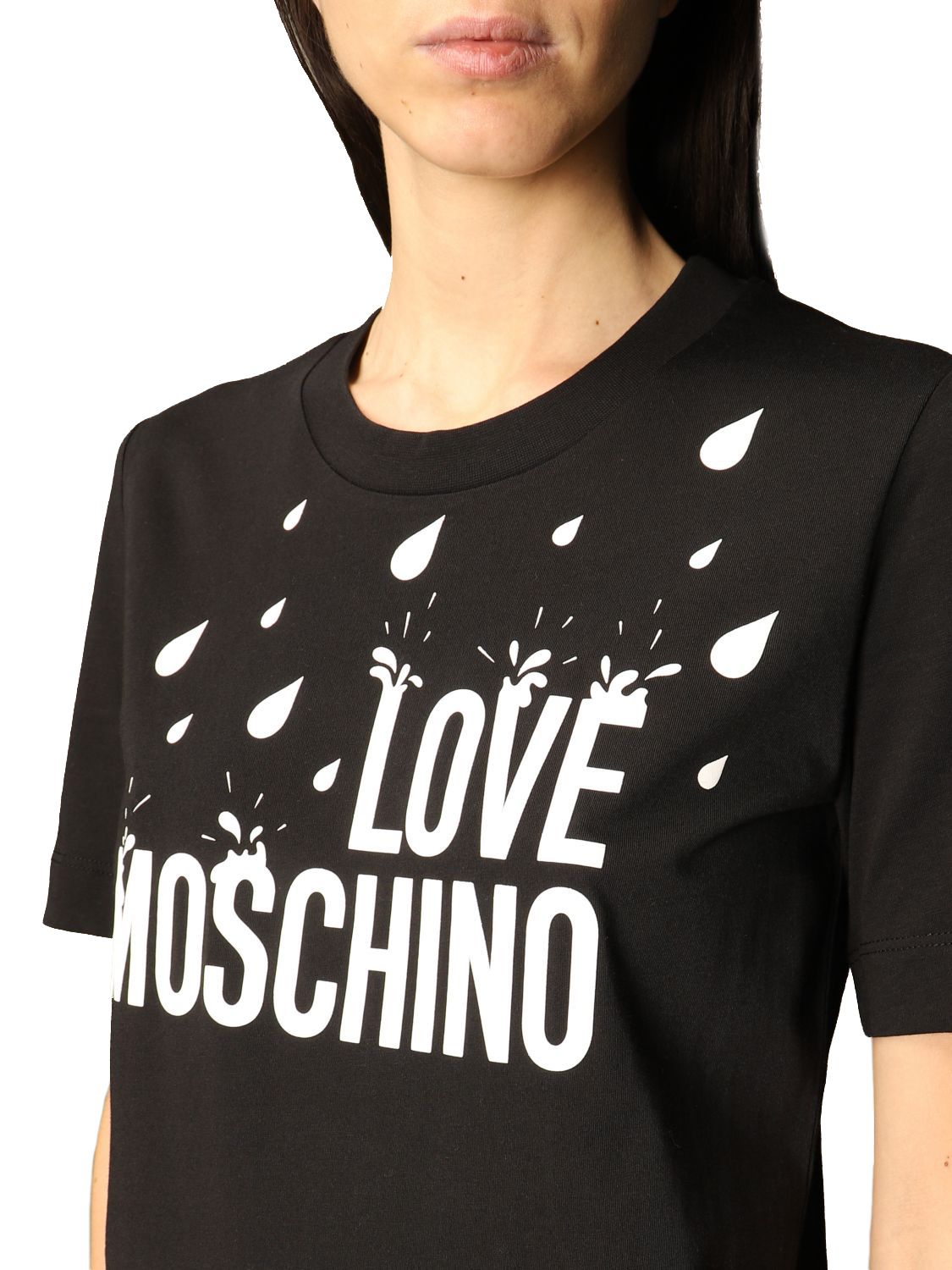 Love Moschino Black Cotton Women Dress