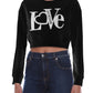 Love Moschino Black Cotton Women Sweatshirt