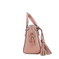 Tory Burch Thea Mini Pink Moon Pebbled Leather Web Satchel Crossbody Bag