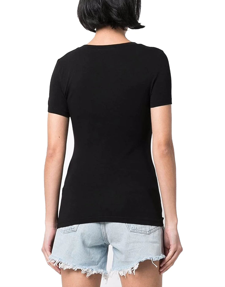 Love Moschino Black Cotton Women T-Shirt