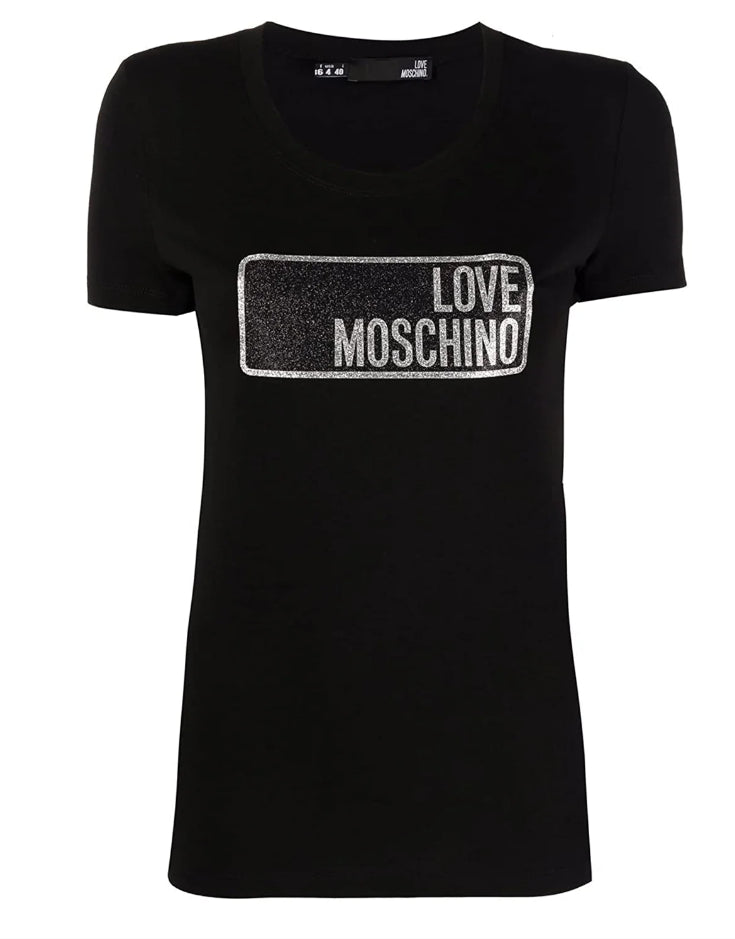 Love Moschino Black Cotton Women T-Shirt