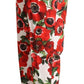 Dolce & Gabbana Chic Anemone Printed Tapered Cotton Pants