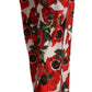 Dolce & Gabbana Elegant Anemone Print Wide Leg Pants