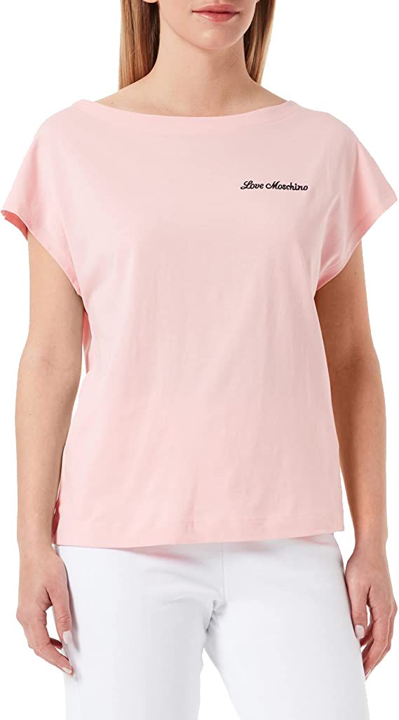 Love Moschino Pink Cotton Women T-Shirt